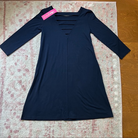 Lilly Pulitzer Ophelia Dress Midnight Navy Size XS - Picture 4 of 5